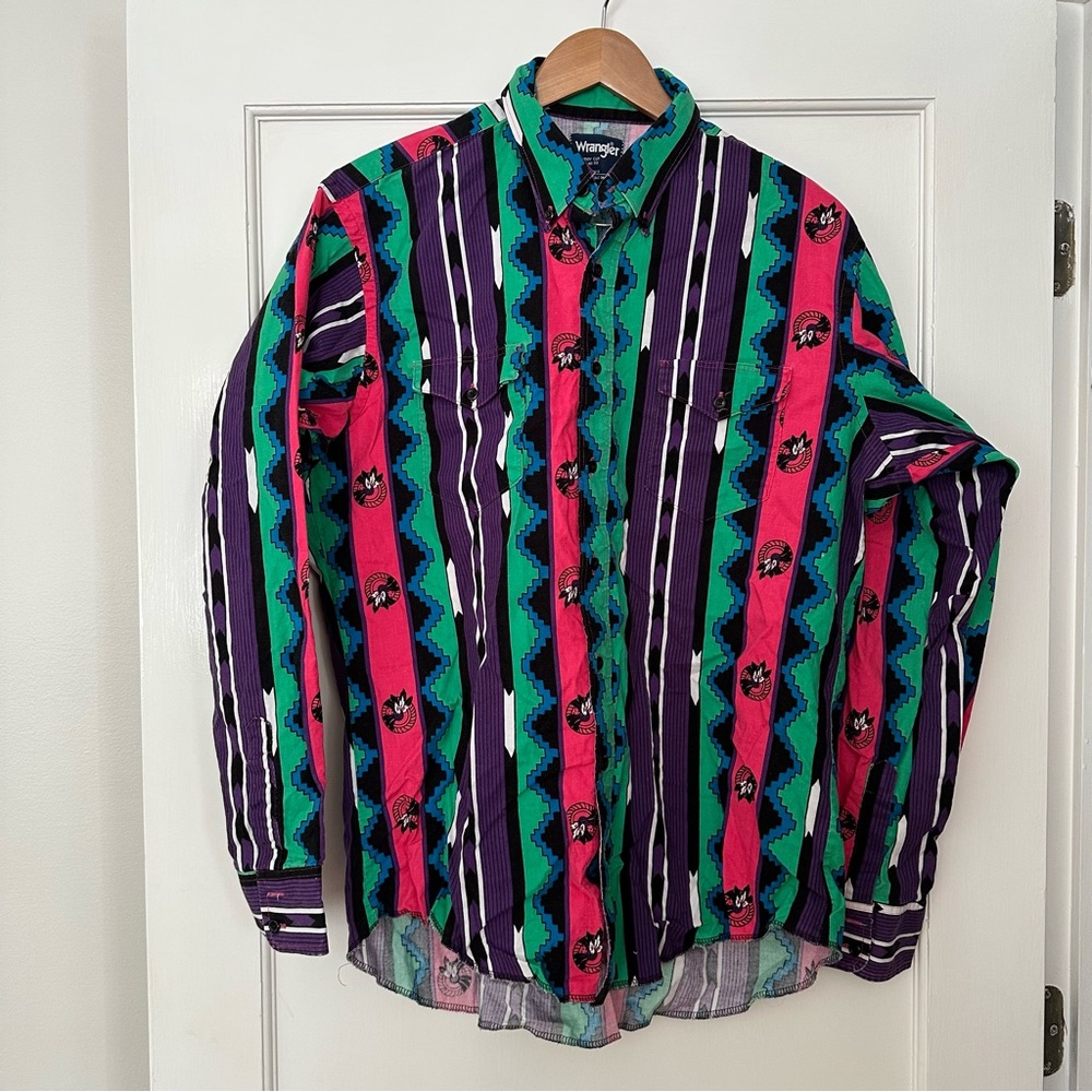 Vintage Wrangler cowboy western shirt 90s